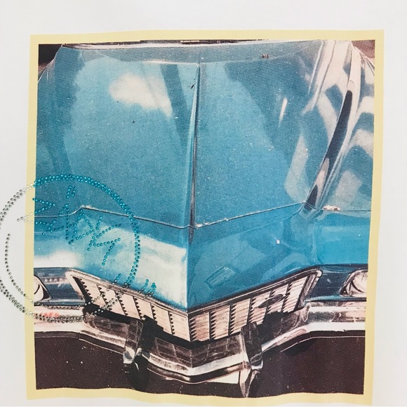 ZADIG & VOLTAIRE Zoe PhotoPrint Blue Car Strass Tee - Picture 8 of 15